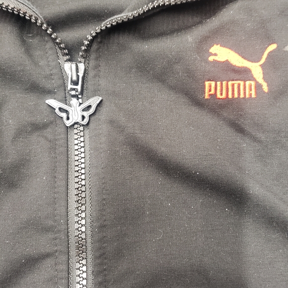 Puma Black Jacket with White and Red Details - Picture 2 of 5